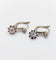 Boucles d'oreilles Dormeuses Art déco en or blanc 18k et diamants 58 Facettes A07382