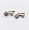 Boucles d'oreilles Dormeuses Art déco en or blanc 18k et diamants 58 Facettes A07382
