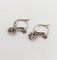 Boucles d'oreilles Dormeuses Art déco en or blanc 18k et diamants 58 Facettes A07382