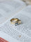 Bague 53 Bague Tank Art déco en or jaune, platine, aigue-marine et diamants 58 Facettes