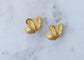 Boucles d'oreilles Boucles d'oreilles clip feuille en or jaune, années 60 58 Facettes