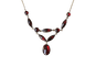 Collier Collier draperie ancien en or rose et or jaune, grenats de Perpignan 58 Facettes
