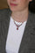 Collier Collier draperie ancien en or rose et or jaune, grenats de Perpignan 58 Facettes