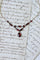 Collier Collier draperie ancien en or rose et or jaune, grenats de Perpignan 58 Facettes