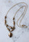 Collier Collier draperie ancien en or rose et or jaune, grenats de Perpignan 58 Facettes