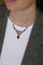 Collier Collier draperie ancien en or rose et or jaune, grenats de Perpignan 58 Facettes