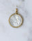 Pendentif Médaille ancienne ange penseur en or jaune, nacre et perles 58 Facettes
