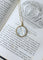 Pendentif Médaille ancienne ange penseur en or jaune, nacre et perles 58 Facettes