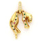 Pendentif Hanging Panther - Pendentif en or jaune 18k, diamants, émeraudes, rubis et saphirs 58 Facettes 9A0814C374B648DA9650B5AD302CBCAB
