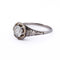 Bague 55 Bague ancienne Art Nouveau en or blanc 18 kt et diamant 58 Facettes AN570 P20 (00029)