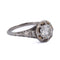 Bague 55 Bague ancienne Art Nouveau en or blanc 18 kt et diamant 58 Facettes AN570 P20 (00029)