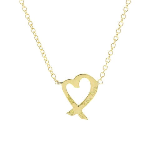 Collier Tiffany & Co. Paloma Picasso Loving Heart - Collier en or jaune 58 Facettes x9vs7p3ijk
