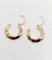 Boucles d'oreilles Créoles Art déco en or rose 18k à motifs géométriques 58 Facettes A07384