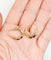 Boucles d'oreilles Créoles Art déco en or rose 18k à motifs géométriques 58 Facettes A07384