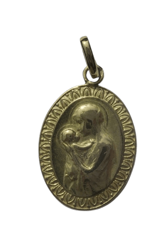 Pendentif Dropsy - Pendentif médaille Vierge à l’Enfant en or jaune 58 Facettes Pendentif