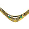 Collier Collier ras-de-cou en or jaune, diamants et émeraudes 58 Facettes G3969
