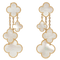 Van Cleef & Arpels Magic Alhambra - Boucles d’oreilles en or jaune et nacre 58 Facettes