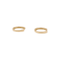 Boucles d'oreilles Créoles en or jaune 750 et diamants 58 Facettes 35468