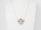 Collier Collier volutes en or jaune, argent, grenats, diamants et perle 58 Facettes 33049