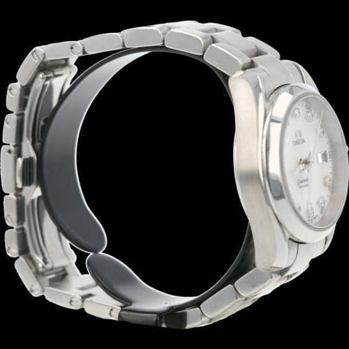 Montre Omega Seamaster Aqua Terra - Montre Lady en acier et diamants 58 Facettes MT47023