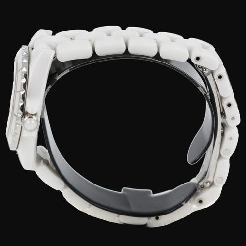 Montre Chanel J12 - Montre 29 mm en céramique, nacre et diamants 58 Facettes MT45930