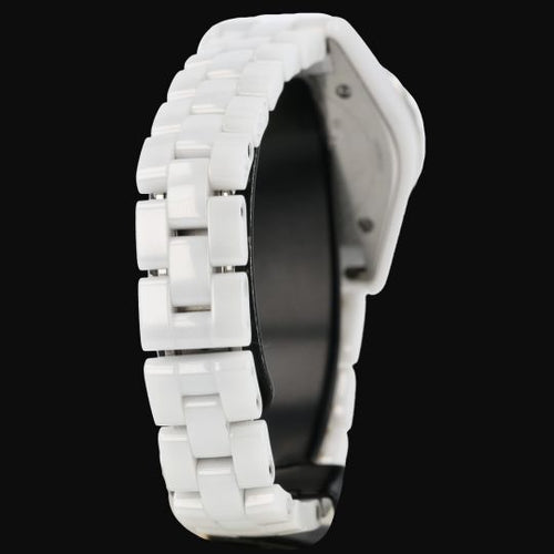 Montre Chanel J12 - Montre 29 mm en céramique, nacre et diamants 58 Facettes MT45930