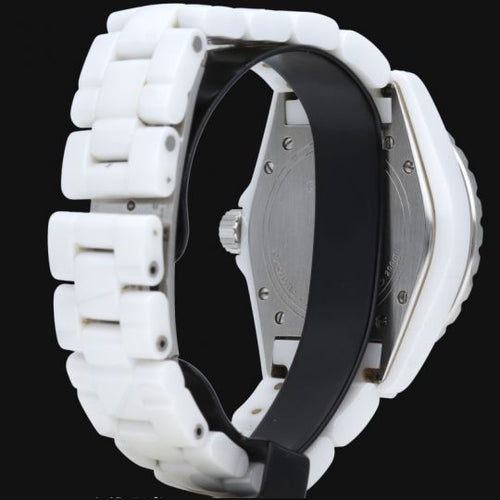 Montre Chanel J12 - Montre 38 mm en céramique et diamants 58 Facettes MT46969