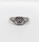 Bague 52.5 Bague chevalière Art déco en or blanc, platine et diamants 58 Facettes A07388