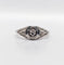 Bague 52.5 Bague chevalière Art déco en or blanc, platine et diamants 58 Facettes A07388