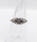 Bague 52.5 Bague chevalière Art déco en or blanc, platine et diamants 58 Facettes A07388
