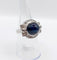 Bague 53 Bague Art déco en or blanc 18k, platine, saphir et diamants 58 Facettes A07390
