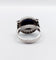 Bague 53 Bague Art déco en or blanc 18k, platine, saphir et diamants 58 Facettes A07390