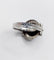 Bague 53 Bague Art déco en or blanc 18k, platine, saphir et diamants 58 Facettes A07390