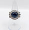 Bague 53 Bague Art déco en or blanc 18k, platine, saphir et diamants 58 Facettes A07390