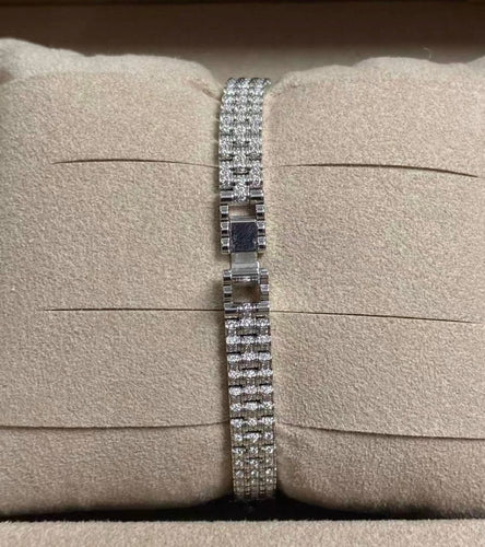 Montre Hermès Faubourg - Montre en or blanc et diamants 58 Facettes jnci76