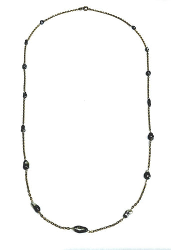 Collier Sautoir en or rose 18 carats et perles de Tahiti 58 Facettes id: 1430981