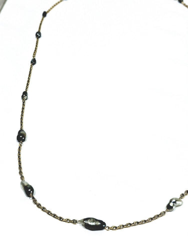Collier Sautoir en or rose 18 carats et perles de Tahiti 58 Facettes id: 1430981