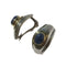 Boucles d'oreilles Ilias Lalaounis - Boucles d’oreilles clips en argent, or jaune et saphirs 58 Facettes Boucles d'oreilles