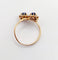Bague 54 Bague marguerite antique en or rose 18k, saphirs et diamants 58 Facettes A07394