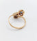 Bague 54 Bague marguerite antique en or rose 18k, saphirs et diamants 58 Facettes A07394