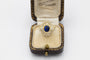 Bague 53 Bague en or jaune avec saphir naturel et diamants 58 Facettes 12386