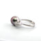 Bague 53 Bague en or blanc 18 ct avec perle et diamants 58 Facettes 382 B OC