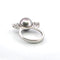 Bague 53 Bague en or blanc 18 ct avec perle et diamants 58 Facettes 382 B OC