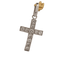 Croix diamants en or blanc
