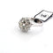 Bague 53 Bague en or blanc 18 ct avec diamant central et diamants 58 Facettes 12 B OC