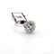 Bague 53 Bague en or blanc 18 ct avec diamant central et diamants 58 Facettes 12 B OC