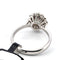 Bague 53 Bague en or blanc 18 ct avec diamant central et diamants 58 Facettes 12 B OC