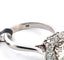 Bague 53 Bague en or blanc 18 ct avec diamant central et diamants 58 Facettes 12 B OC