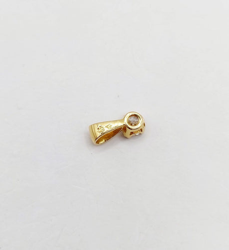 Pendentif Pendentif vintage en or 18k et diamant 0,22 ct 58 Facettes A07399
