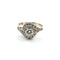Bague 56 Bague en or blanc 18 ct avec diamants 58 Facettes 508 A